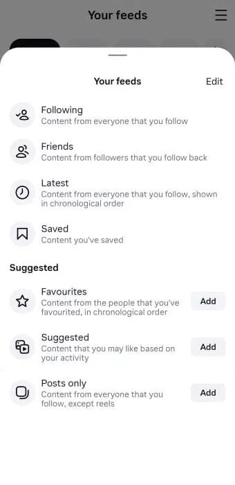 بازطراحی اینستاگرام