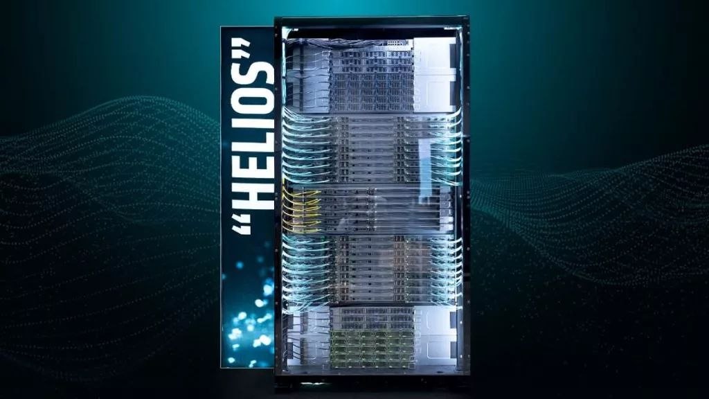 AMD با معرفی سیستم رک هوش مصنوعی Helios وارد رقابت مستقیم با انویدیا شد