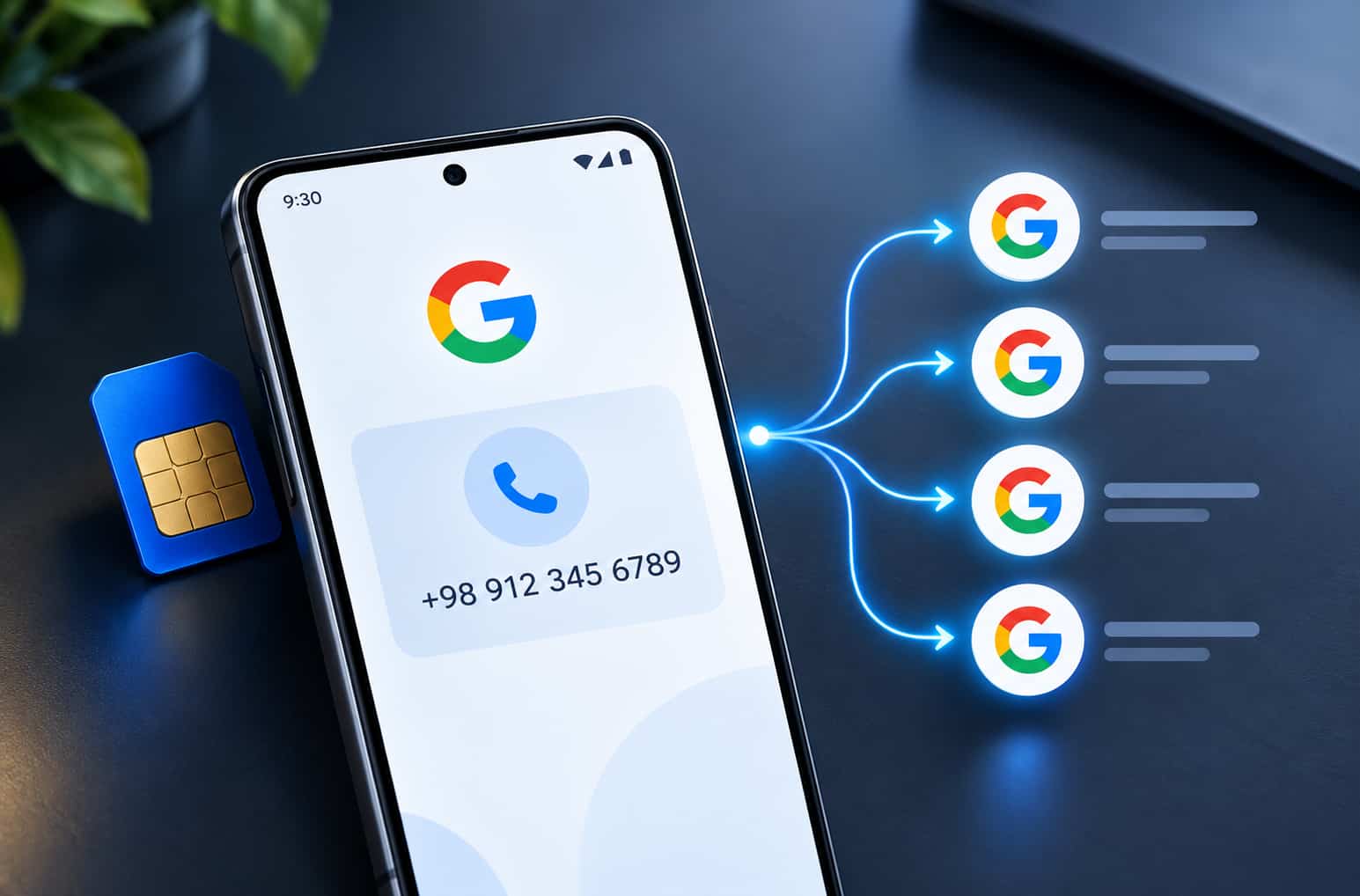 Smartphone Linking Multiple Google Account